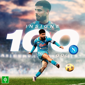 Insigne, 100 goles con el Napoli, 08/02/2022