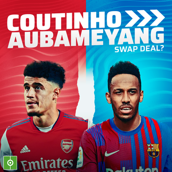 Coutinho - Aubameyang swap deal?, 08/02/2022