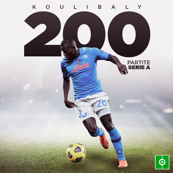 Koulibaly 200 partidos Serie A, 08/02/2022