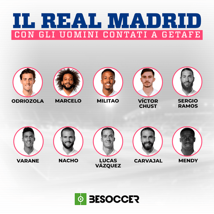 el madrid en cuadro a getafe