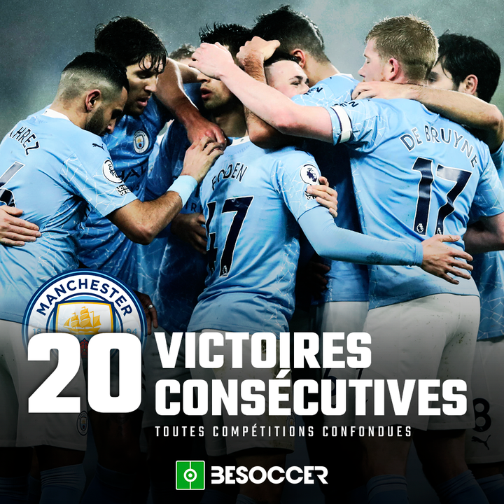 Man City 20 victorias consecutivas