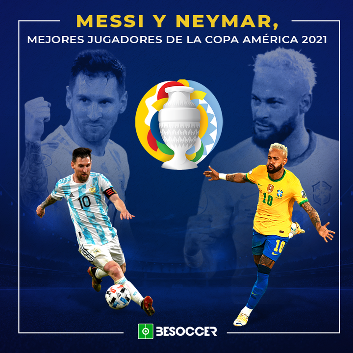 Messy y Neymar mejores copa america