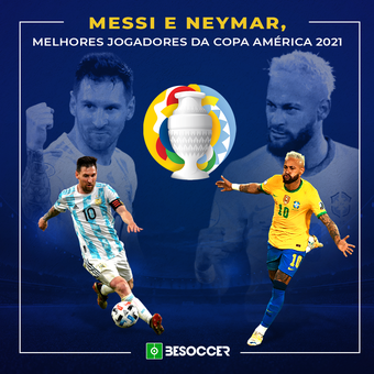 Messy y Neymar mejores copa america, 08/02/2022