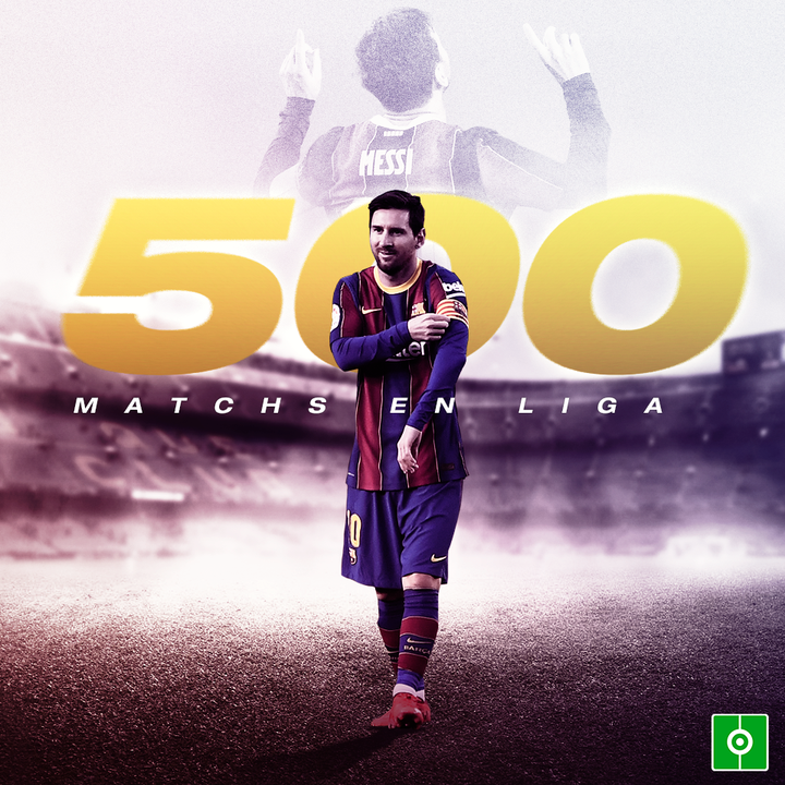 Messi 500 partidos LaLiga