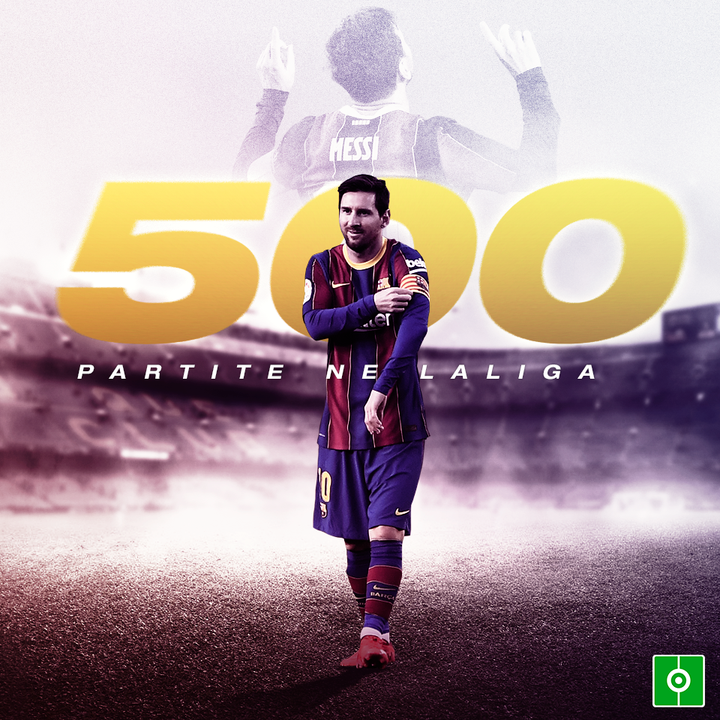 Messi 500 partidos LaLiga