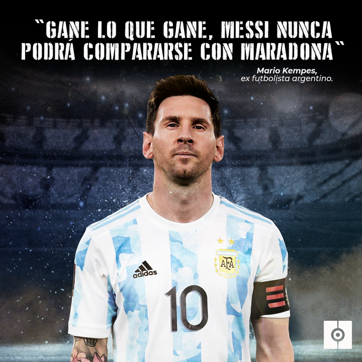 Kempes, sobre Messi y Maradona