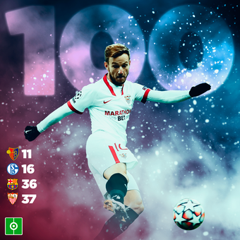 Rakitic 100 goles en clubes, 08/02/2022