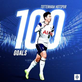 Son 100 goles Tottenham, 08/02/2022