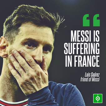Suarez says that Messi is suffering in France, 08/02/2022