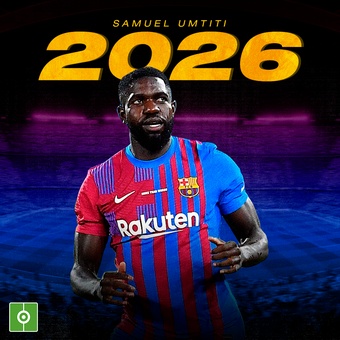 Umtiti renueva con el Barcelona hasta 2026, 10/01/2022