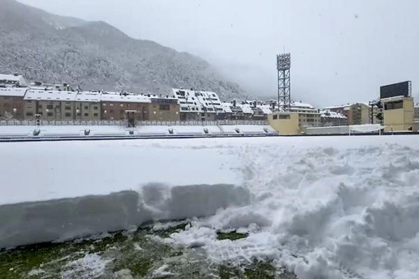 Una nevada pone en riesgo el Andorra-Málaga