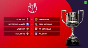 Estos son los cuartos de final de la Copa del Rey 25-26