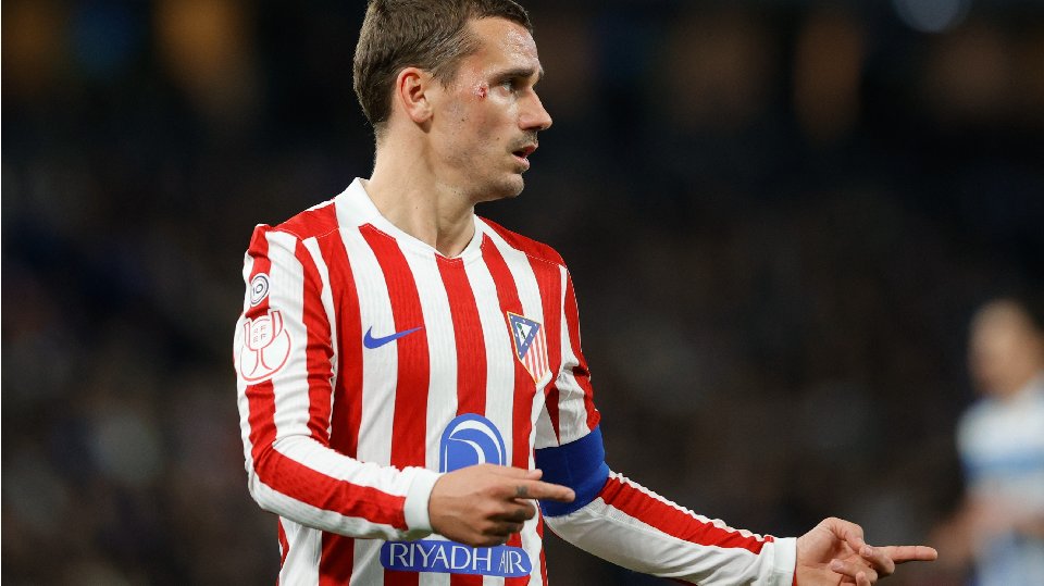 Una lesión muscular deja fuera de combate a Griezmann