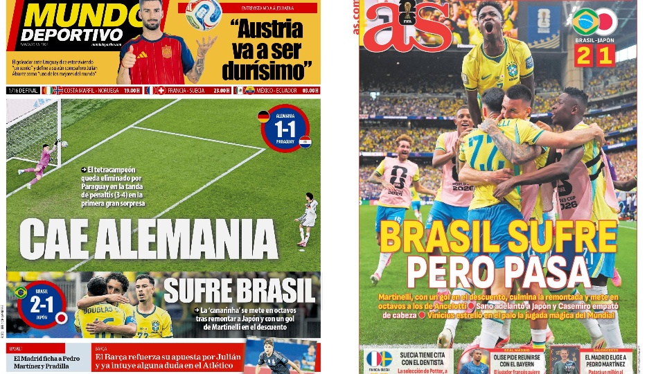 Portadas de la prensa deportiva del 30-06-26