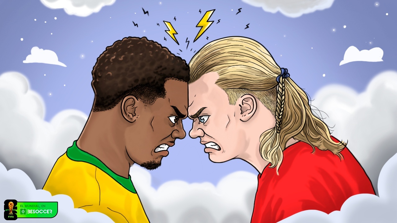 Gabriel Magalhaes vs Haaland: un duelo de alto riesgo llevado al Mundial