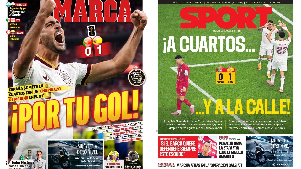Portadas de la prensa deportiva del 07-07-26
