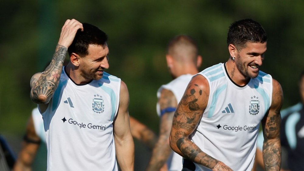 De Paul highlights Messi’s happiness ahead of England semi-final. EFE/Juan Ignacio Roncoroni