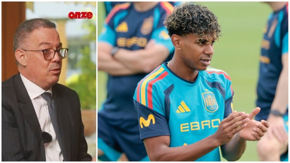 Fouzi Lekjaa aimed a pointed remark at Lamine Yamal in a new documentary. Capture/OnzeMondial/EFE