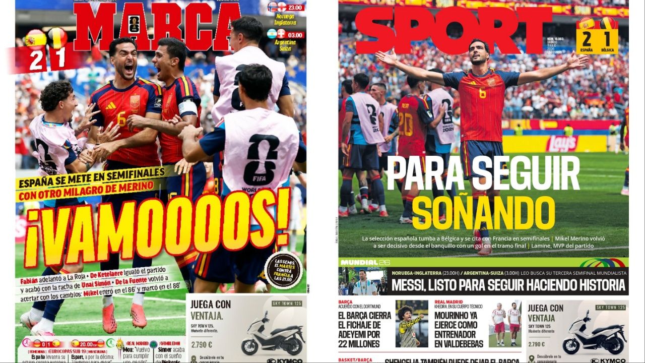 Portadas de la prensa deportiva del 11-07-26