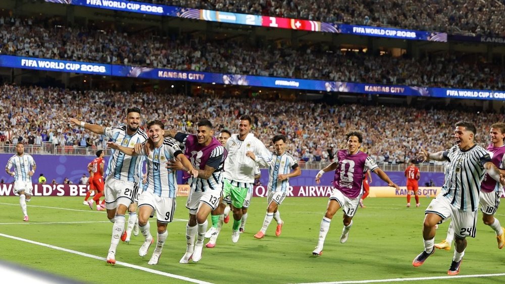 Julián Álvarez scored a stunning goal in extra time. EFE