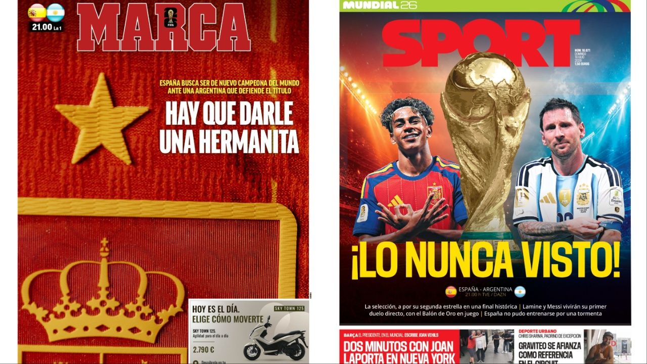 Portadas de la prensa deportiva del 19-07-26
