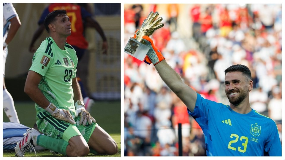The telling statistic: Dibu Martinez matches Unai Simon's tournament save tally in the final alone