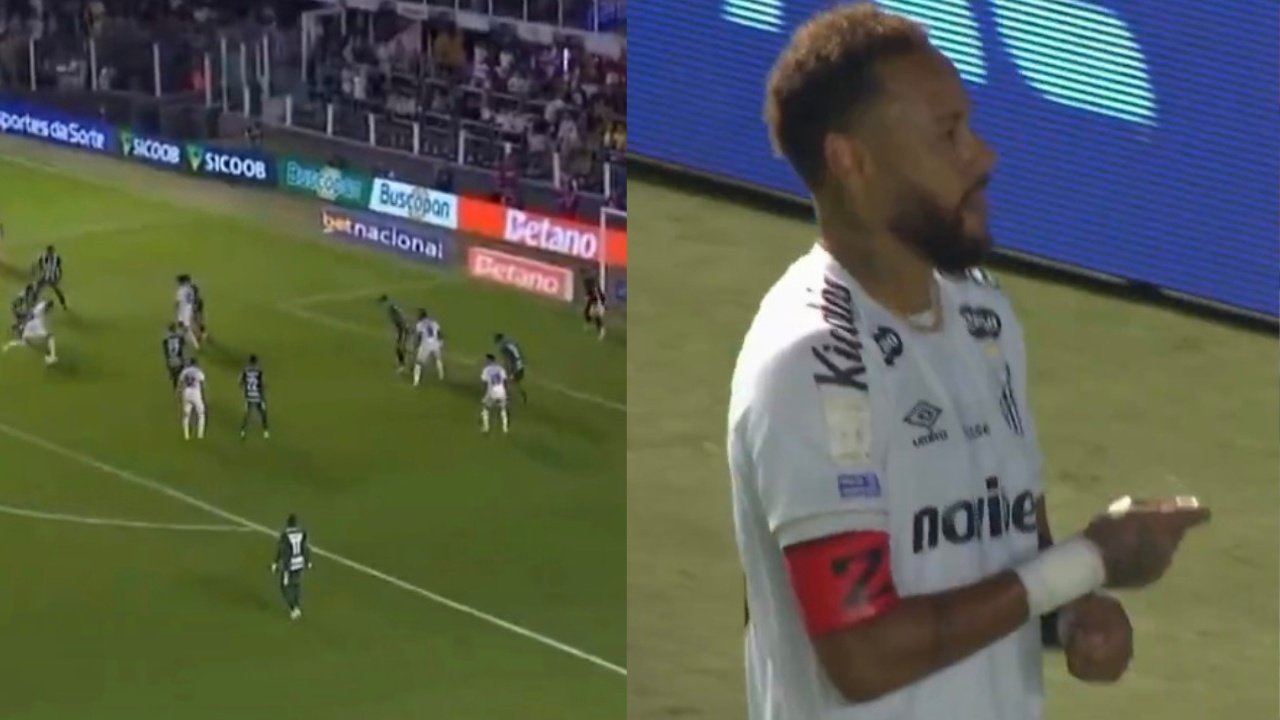 Provocou: Neymar volta com gol no Santos e comemora jogando poker