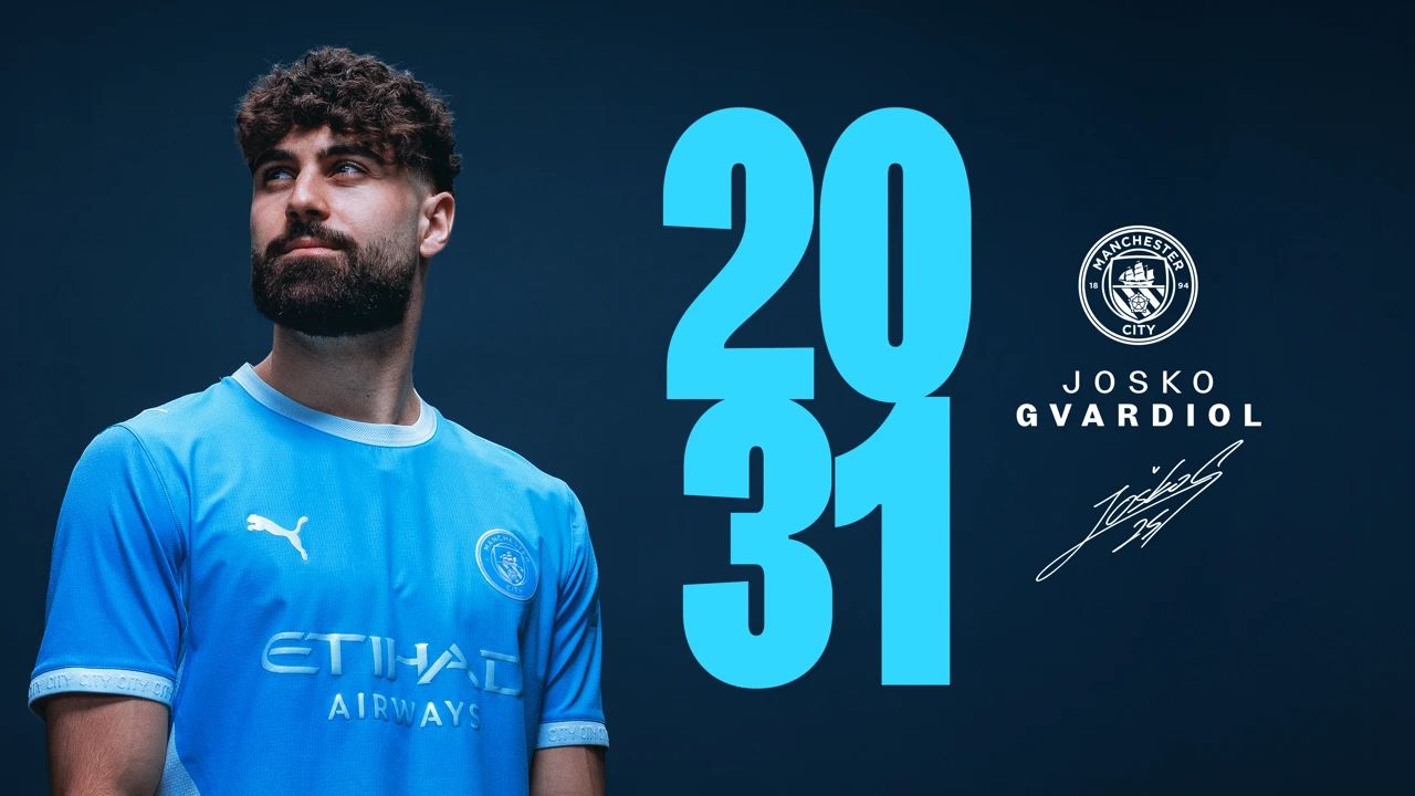 Manchester City : Joško Gvardiol prolonge jusqu'en 2031