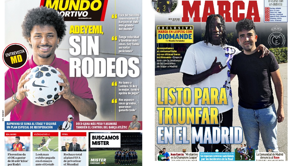 Portadas de la prensa deportiva del 30-07-26