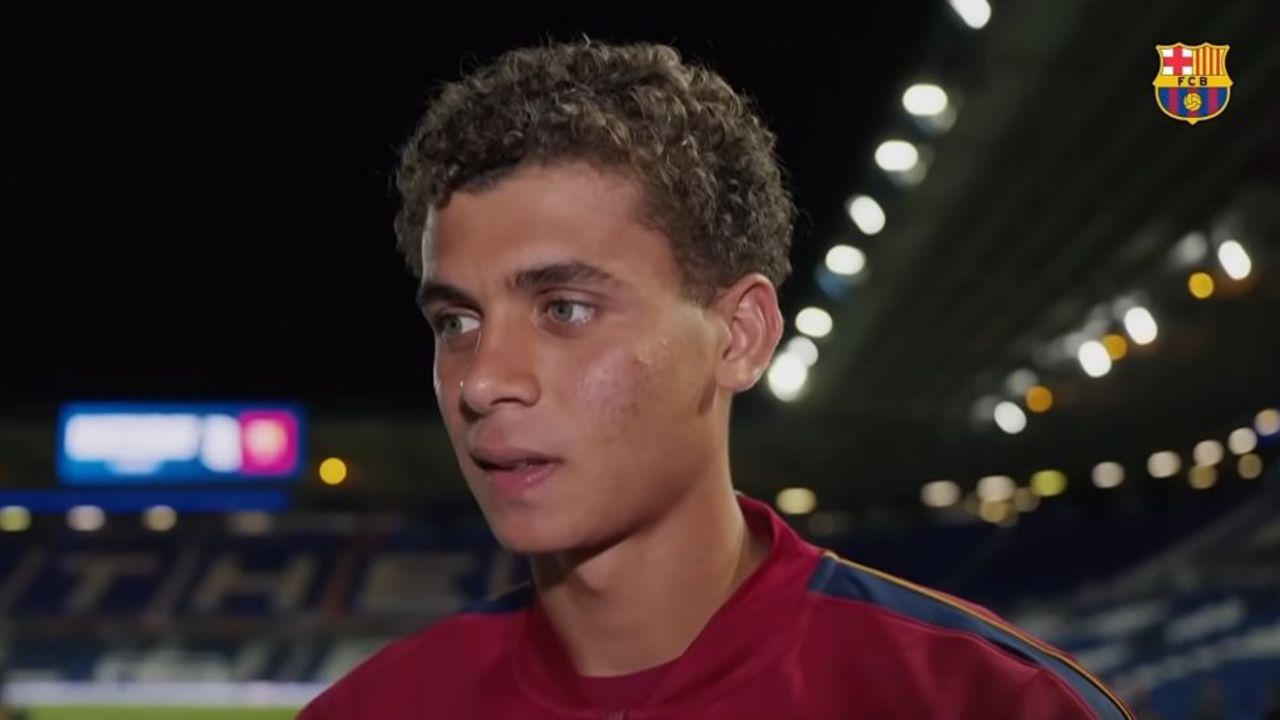 Hamza Abdelkarim, feliz por la apuesta del Barça con la juventud