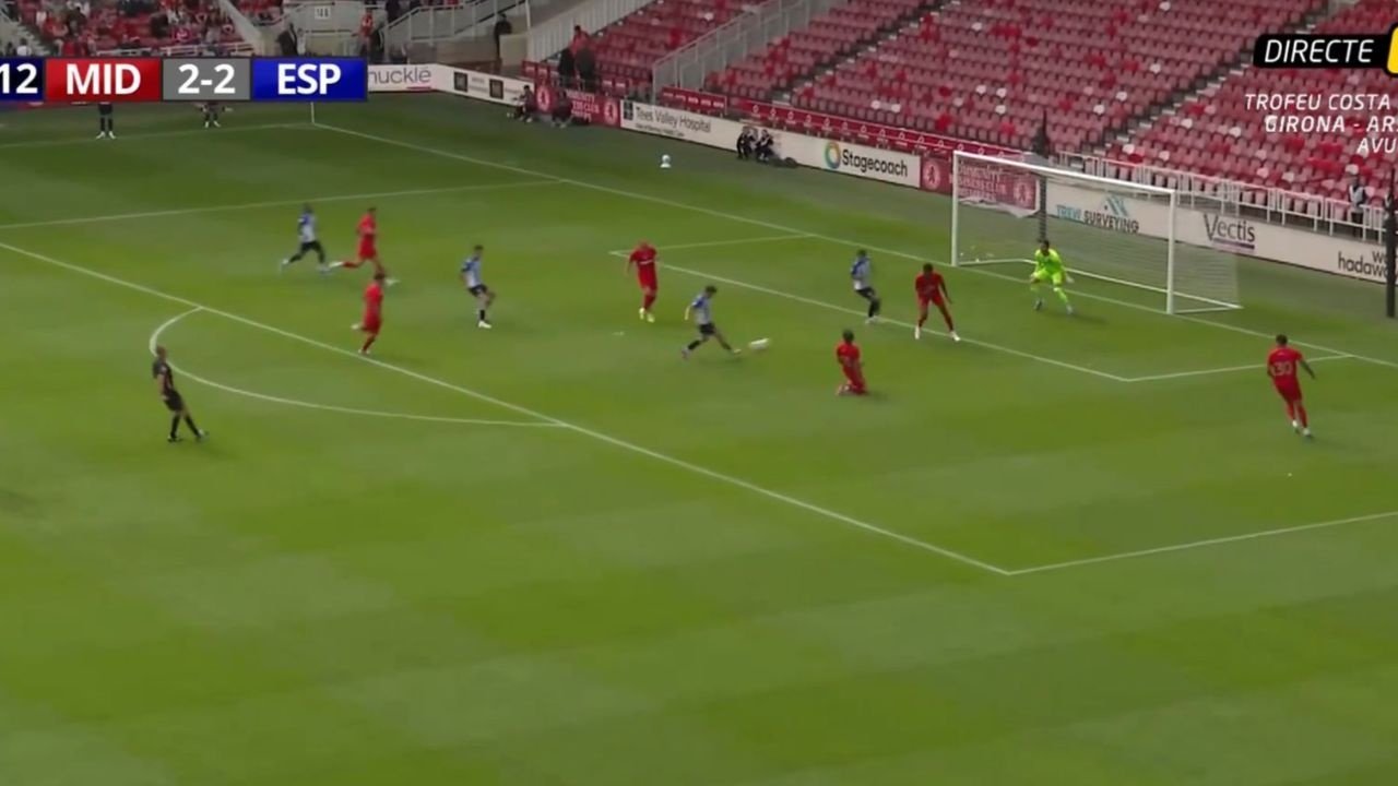 El Middlesbrough y el Espanyol empataron a tres en un partido con muchas alternativas y con el que el cuadro de Manolo González mantiene el invicto.