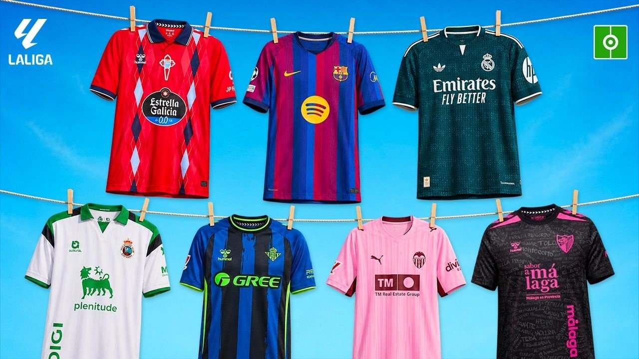 Todas las camisetas de los clubes de Primera División 2026-27