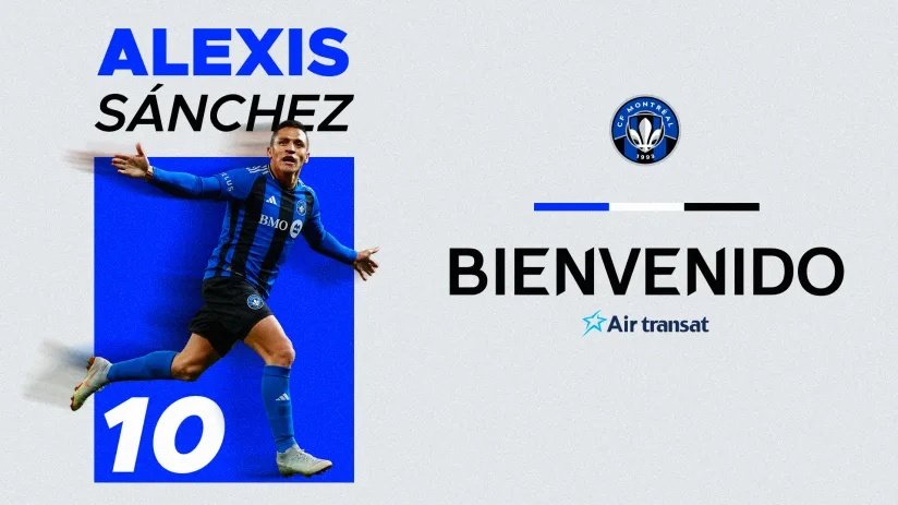 Alexis Sánchez llega a la MLS para jugar en CF Montréal