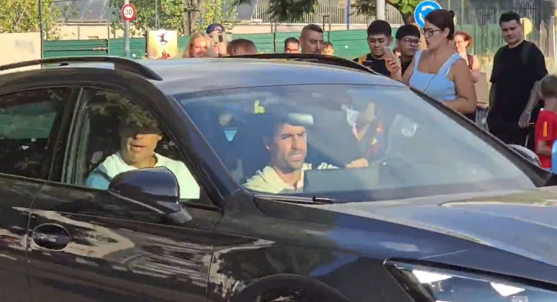 Rodri à Barcelone pour passer sa visite médicale