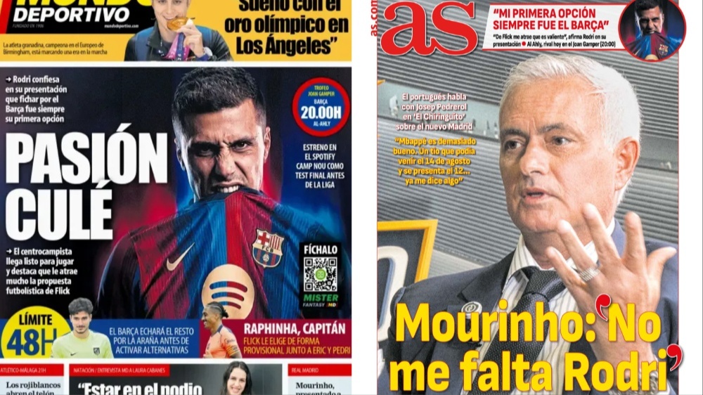 Portadas de la prensa deportiva del 19-08-26