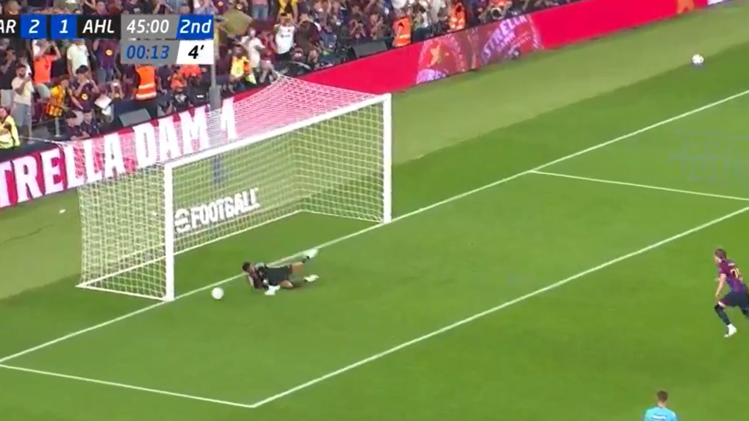 Gordon falló un penalti en su presentación