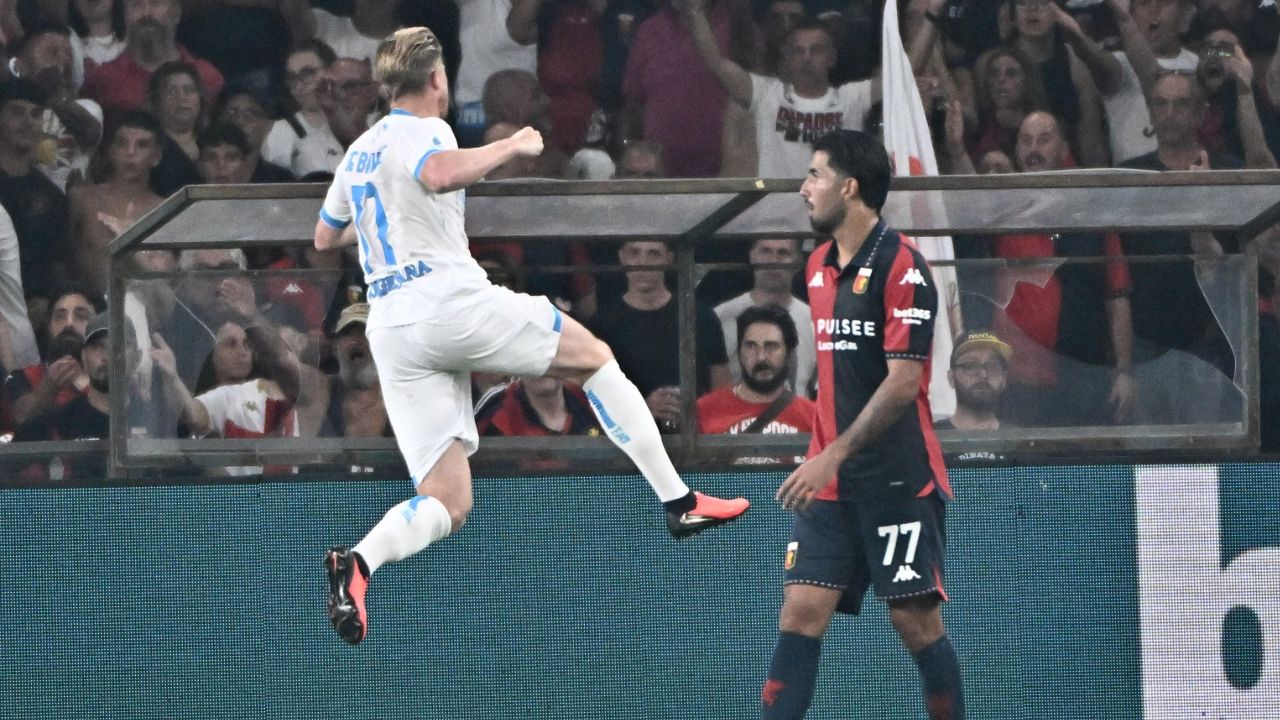 Genoa 0-2 Nápoles: De Bruyne arranca con una exhibición