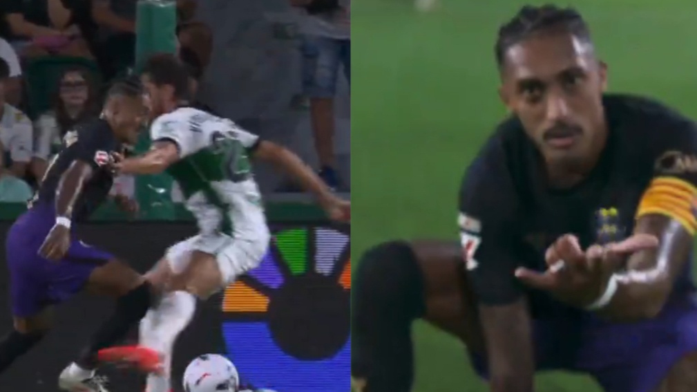 Raphinha provocó un penalti, lo transformó... y se convirtió en Spiderman