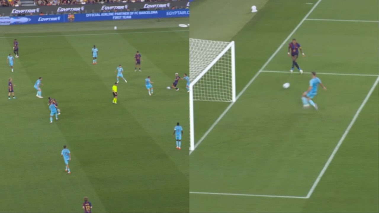 La exquisitez de Pedri y el regate de Raphinha ponen el 1-0