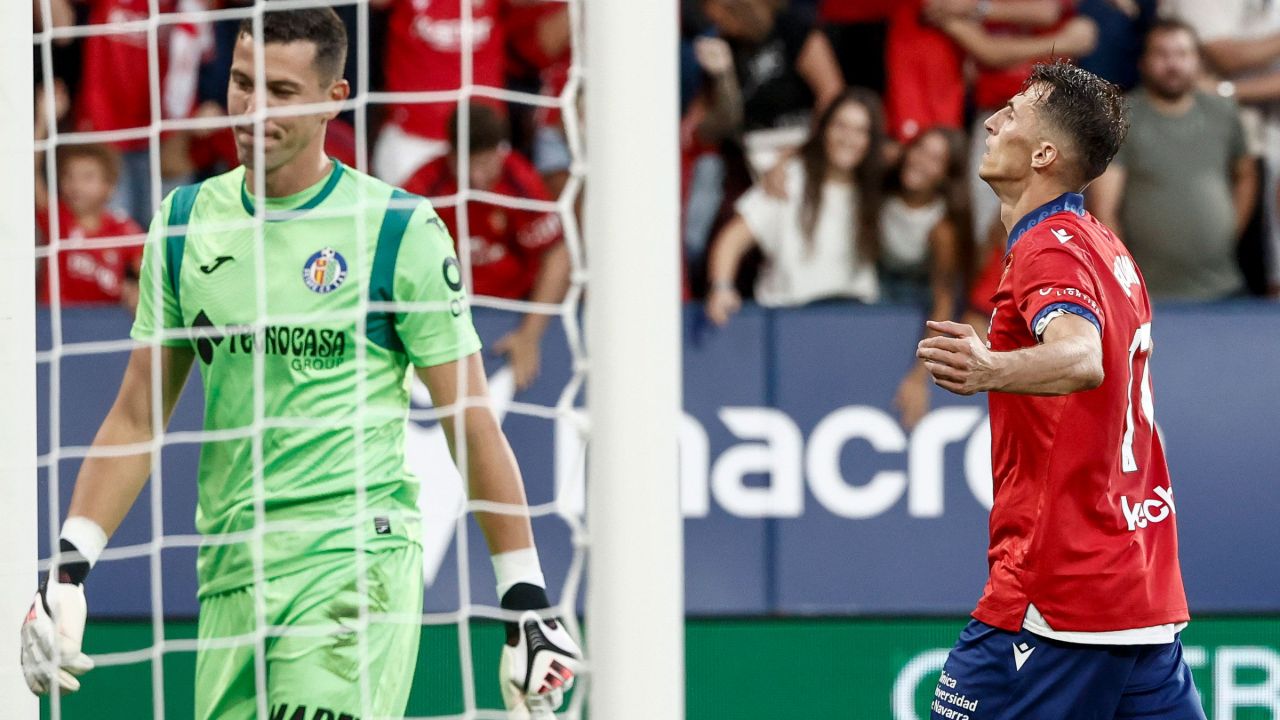 Osasuna 1-0 Getafe: Budimir oculta el icono de David Soria