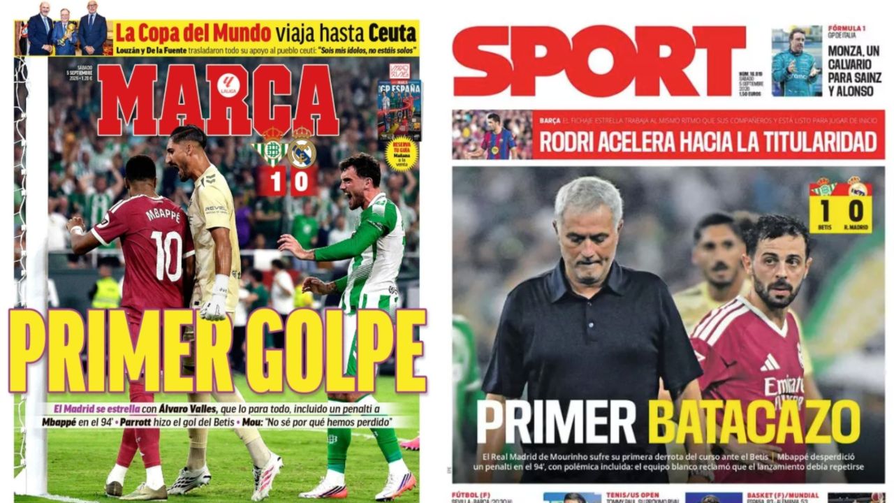 Portadas de la prensa deportiva del 05-09-26