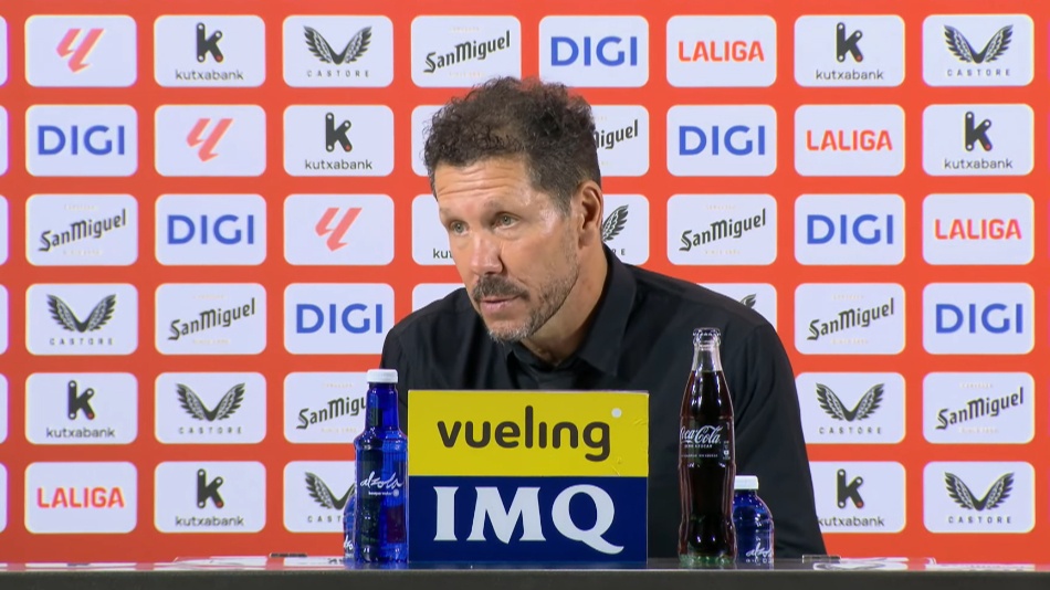 El Cholo, ante la pregunta sobre Julián: "¿En serio? Nada que comentar"