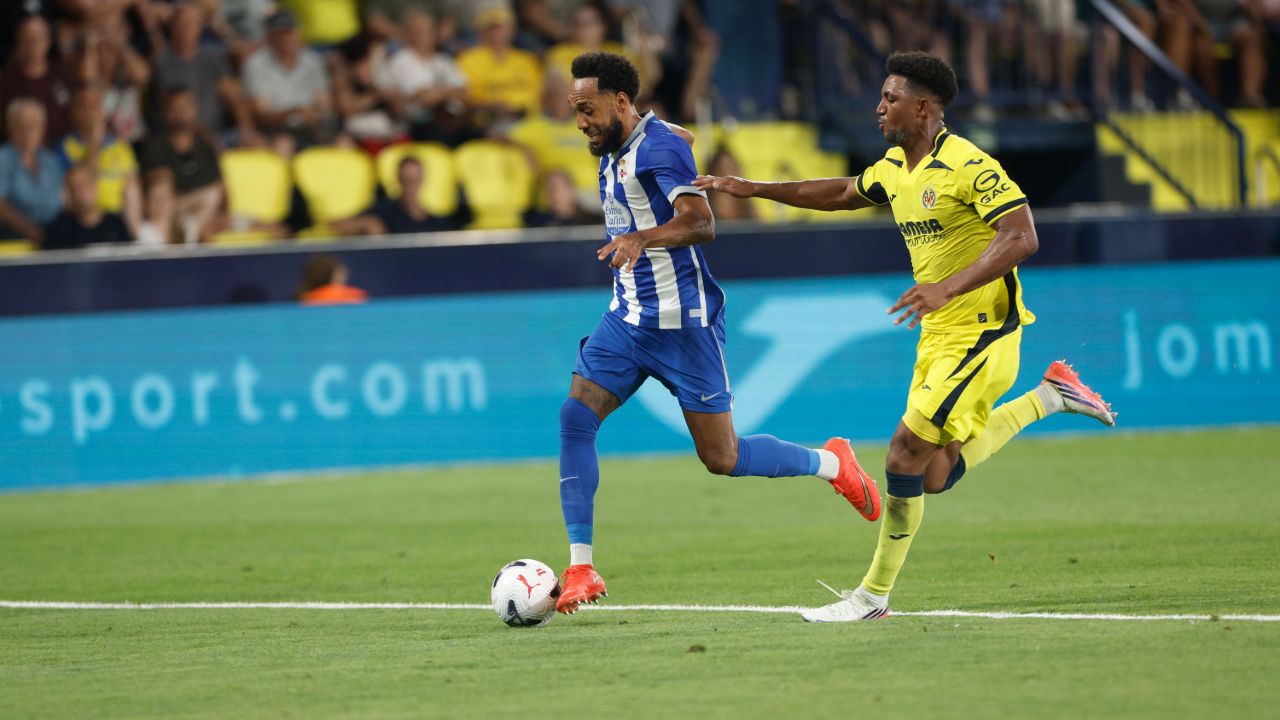 Villarreal 2-3 Deportivo: estratosférica voltereta de Aubameyang en La Cerámica