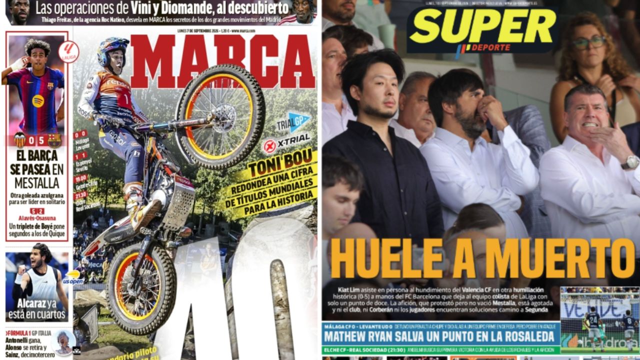 Portadas de la prensa deportiva del 07-09-26