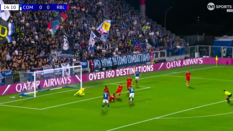 O histórico primeiro golo do Como na Champions