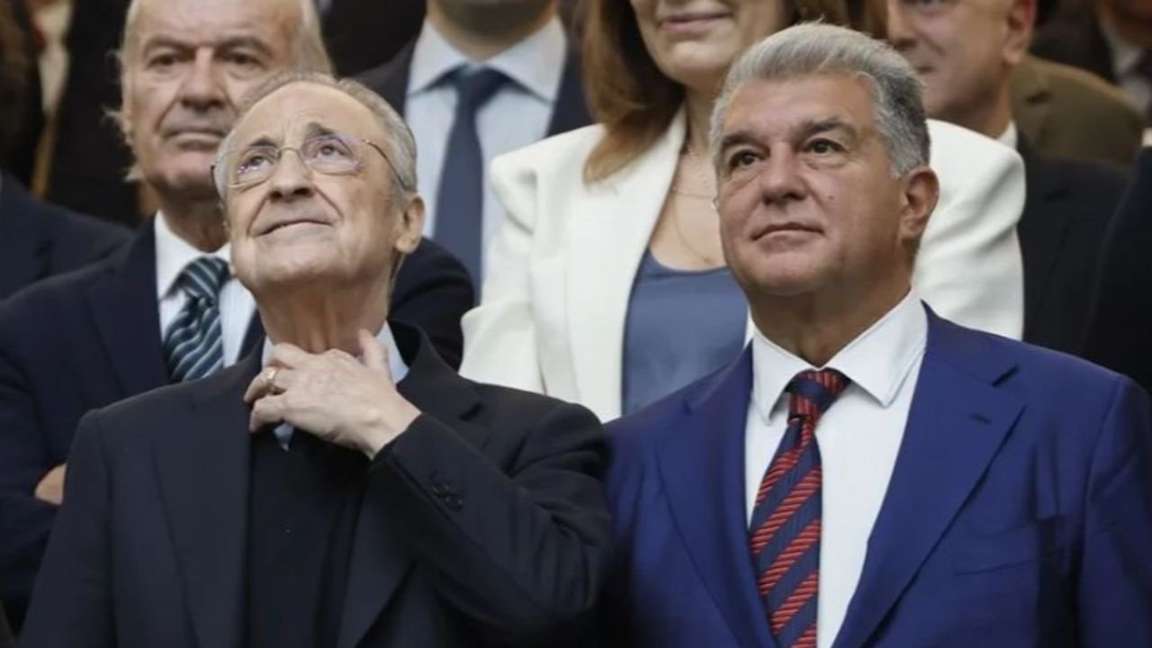 Trois piques de Laporta au Real Madrid : Mbappé, Rodri et les terrains reclassés