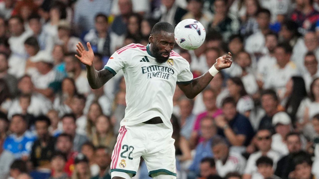 Rüdiger, el único central del Madrid disponible tras el parón