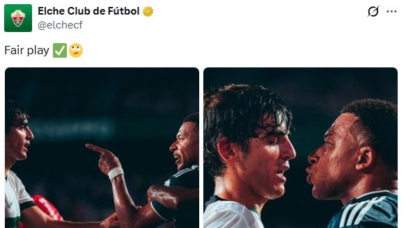 El sarcasmo del Elche en redes: Mbappé y un 