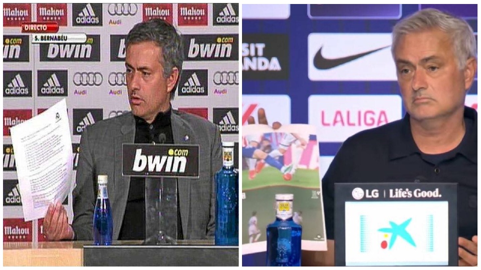 De los 13 errores a las 2 fotos: vuelve el Mou de siempre