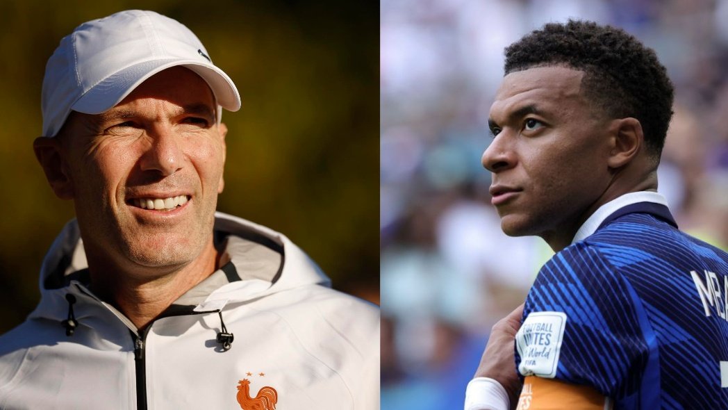 Zidane ya le ha dicho Mbappé que no será el '9' de Francia